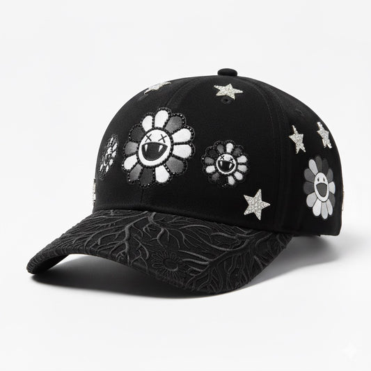 Gorra con flor